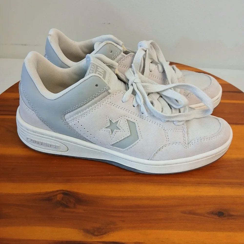 Converse Weapon Low Mens 7.5 Barely Grey Suede Shoes Sneakers A10599C